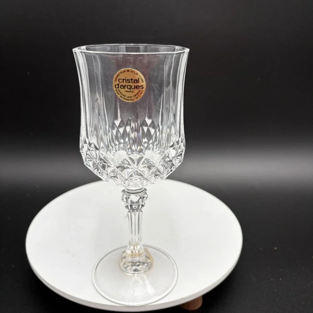 Cristal D'Arques Longchamp 25cl/8.45oz Wine Glasses Set Of 6 Lead Crystal France